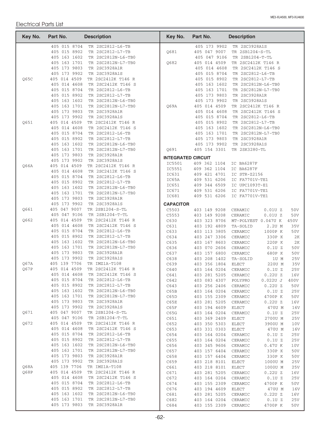 Sanyo PLC-XU45 service manual MT-POLYEST 0.047U K 