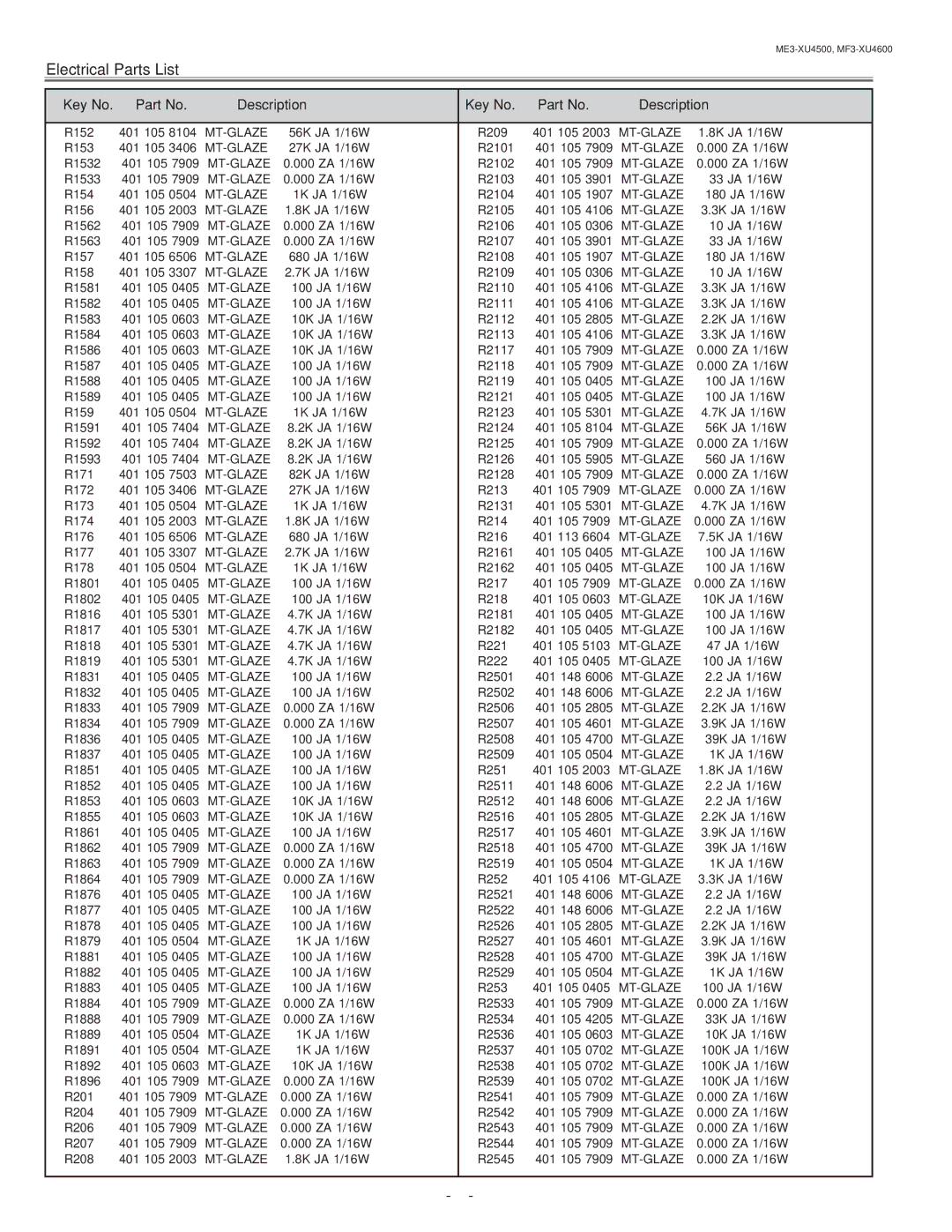 Sanyo PLC-XU45 service manual R152 401 8104 