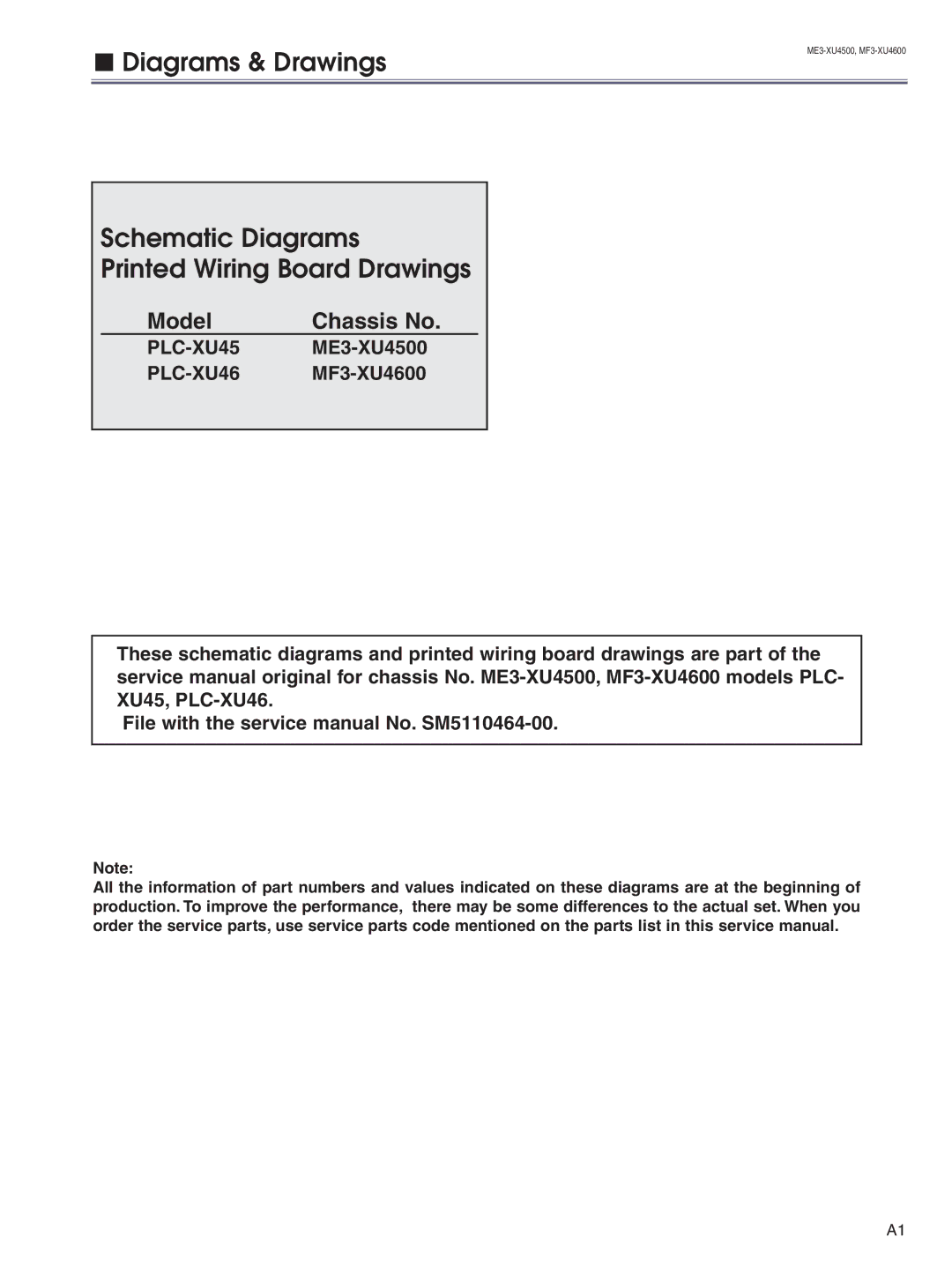 Sanyo PLC-XU45 service manual Diagrams & Drawings Schematic Diagrams, Printed Wiring Board Drawings, PLC-XU46 