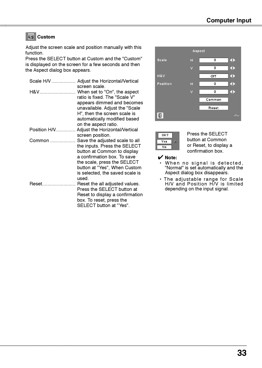 Sanyo PLC-XU75, PLC-XU78 owner manual Custom 