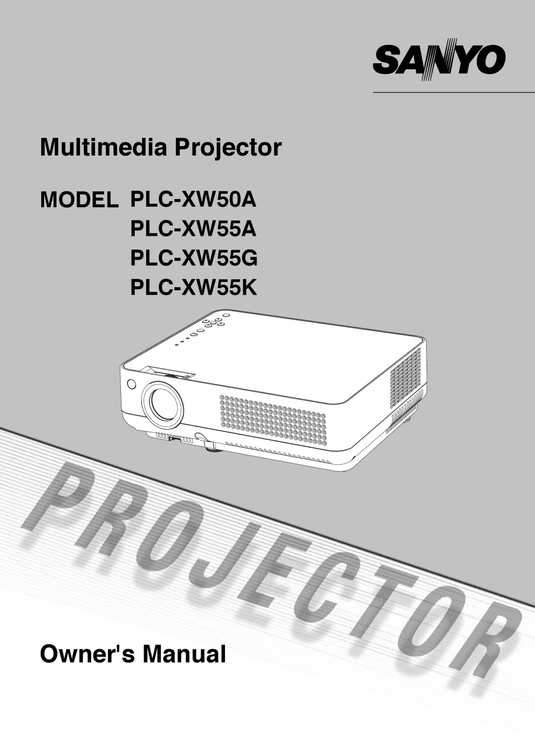 Sanyo PLC-XW55A, PLC-XW50A, PLC-XW55K, PLC-XW55G owner manual Multimedia Projector 