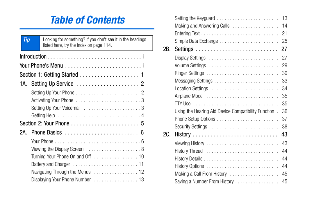 Sanyo PLS-3810 manual Table of Contents 