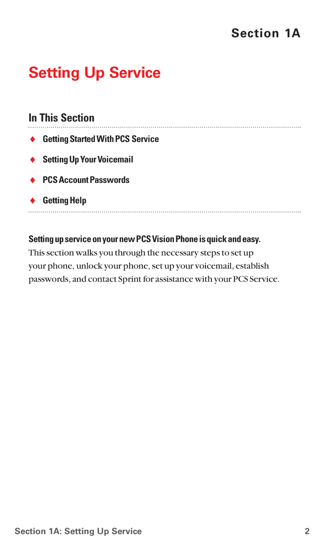 Sanyo PM-8200 manual Setting Up Service 