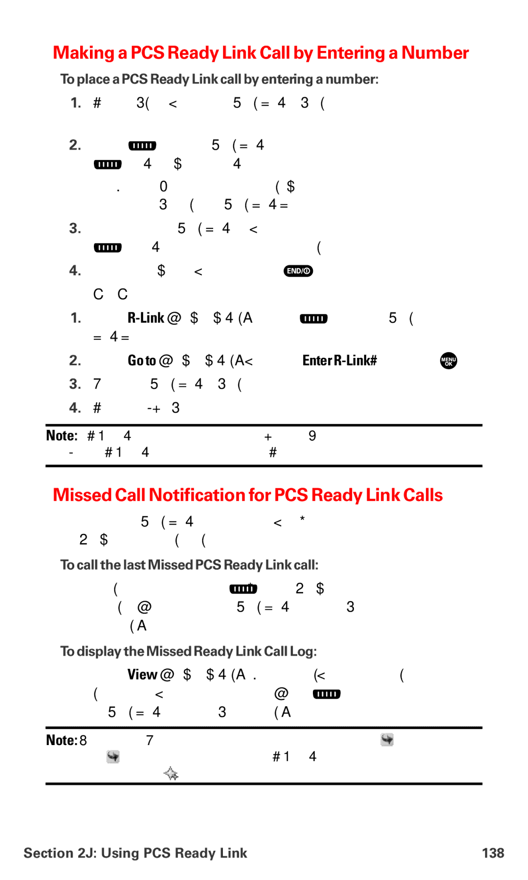 Sanyo PM-8200 manual Making a PCS Ready Link Call by Entering a Number, Missed Call Notification for PCS Ready Link Calls 