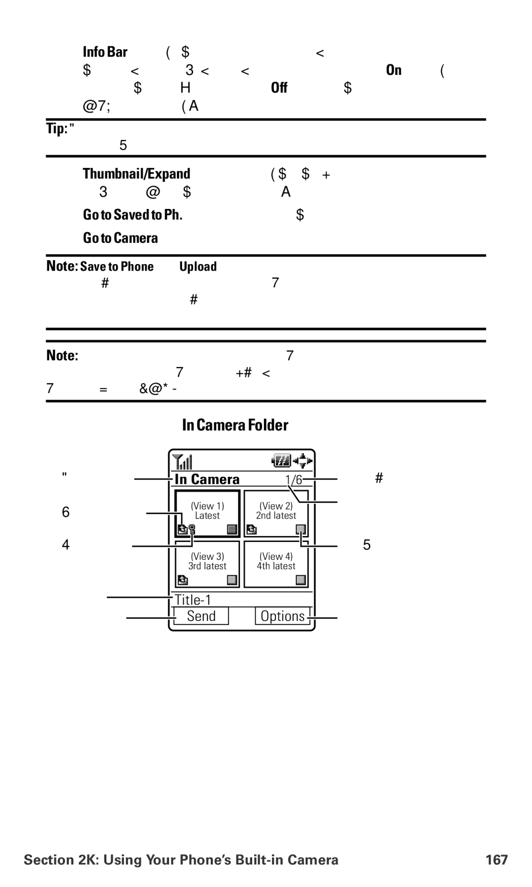 Sanyo PM-8200 manual Camera Folder, Using Your Phone’s Built-in Camera 167 