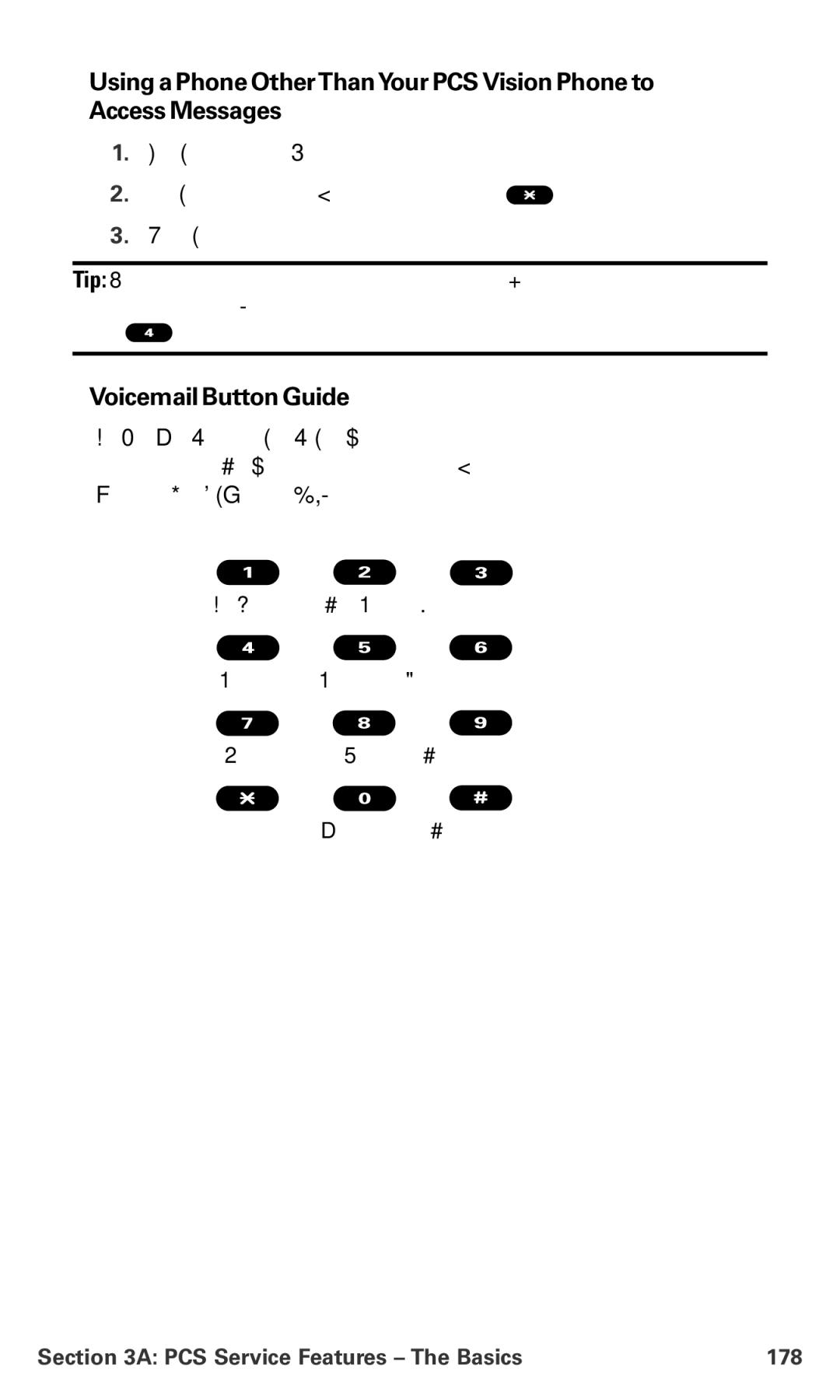 Sanyo PM-8200 manual Voicemail Button Guide, PCS Service Features The Basics 178 