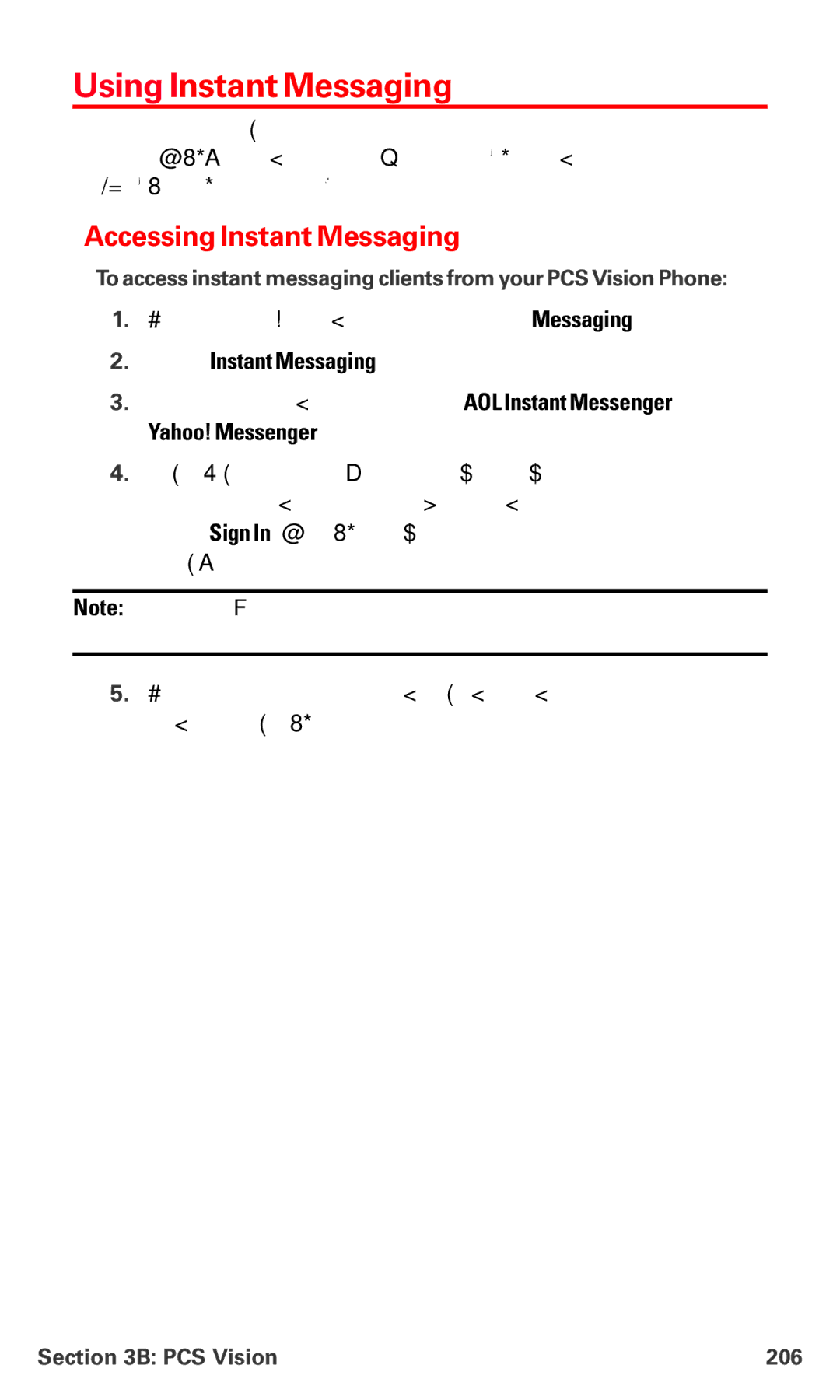 Sanyo PM-8200 manual Using Instant Messaging, Accessing Instant Messaging, Select Instant Messaging, Yahoo! Messenger 