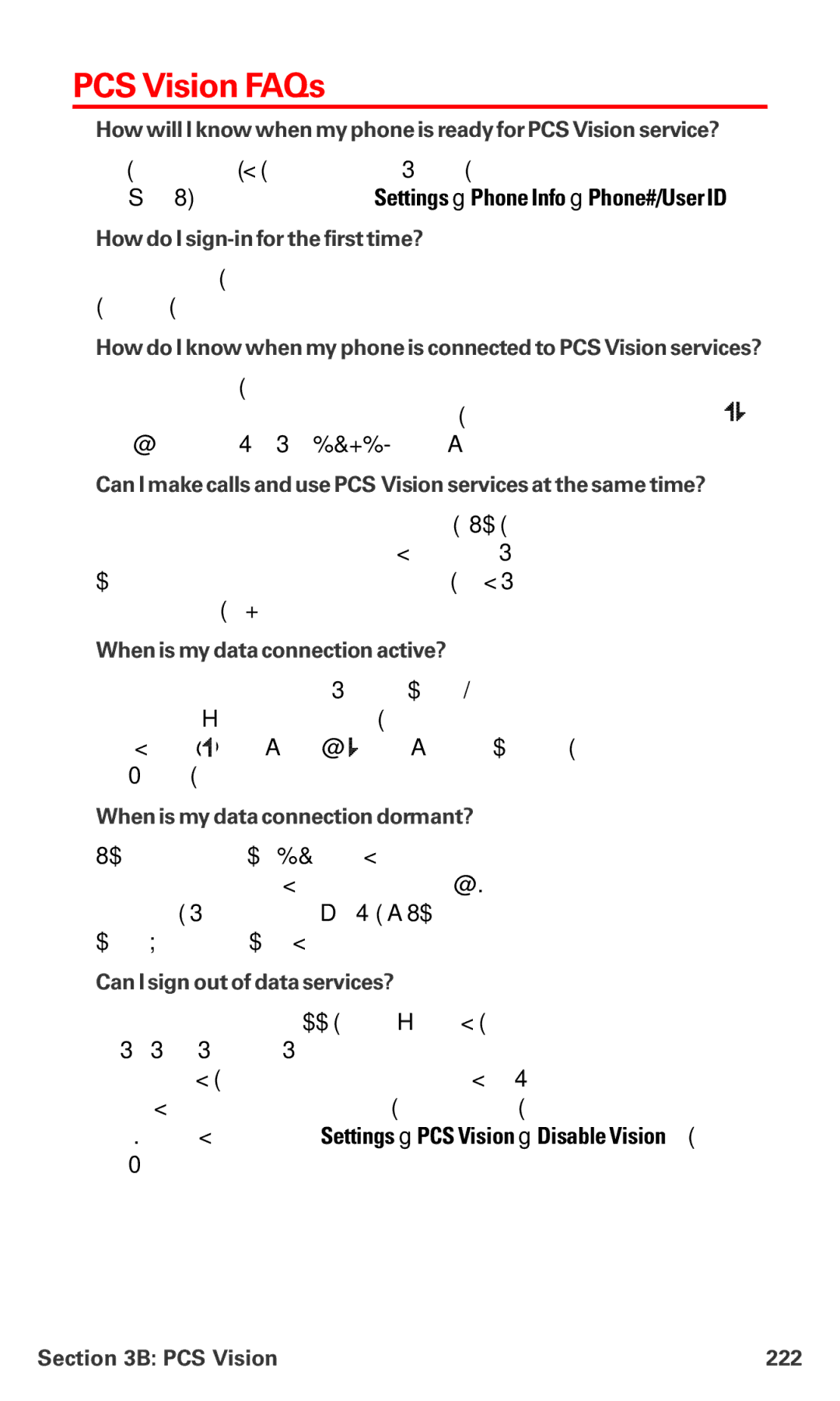 Sanyo PM-8200 manual PCS Vision FAQs 