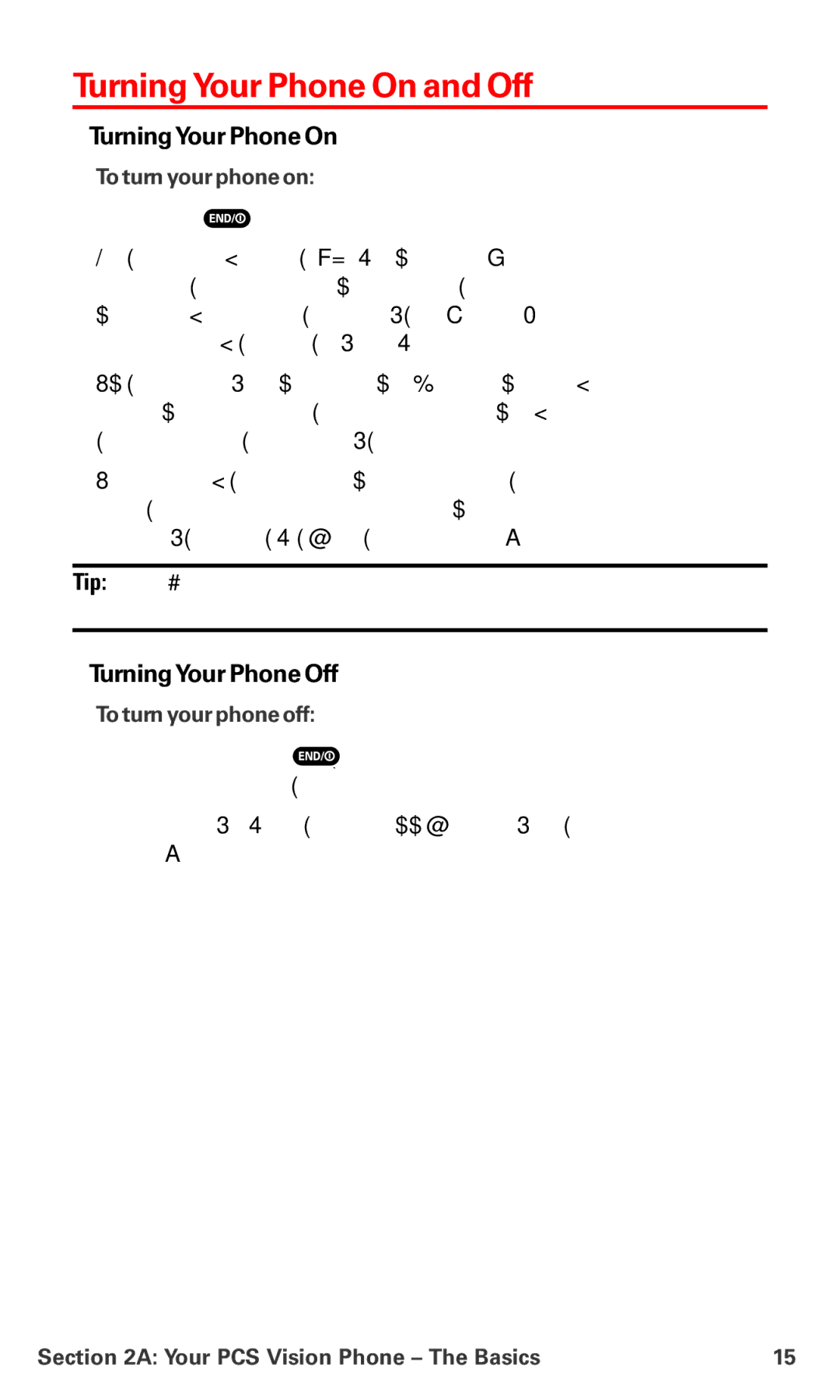 Sanyo PM-8200 manual Turning Your Phone On and Off, TurningYour Phone On, TurningYour Phone Off, To turn your phone on 