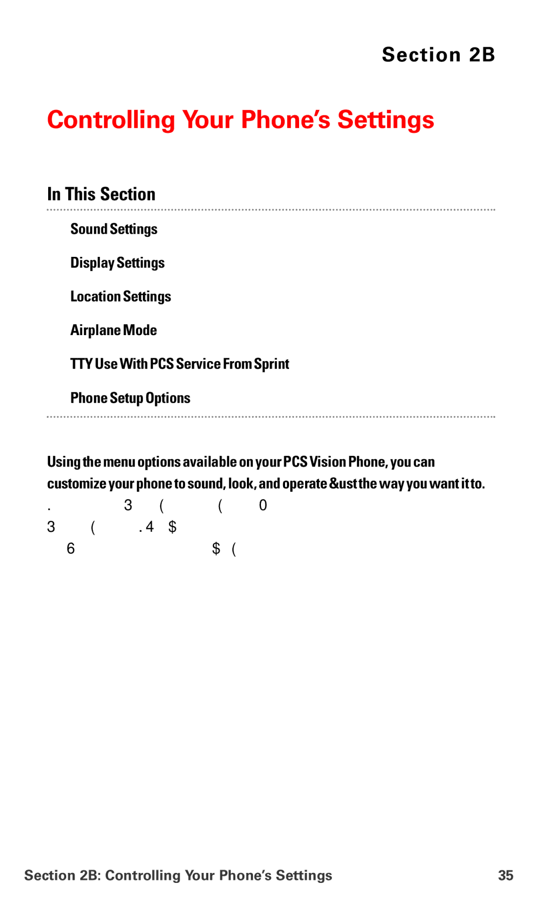 Sanyo PM-8200 manual Controlling Your Phone’s Settings 