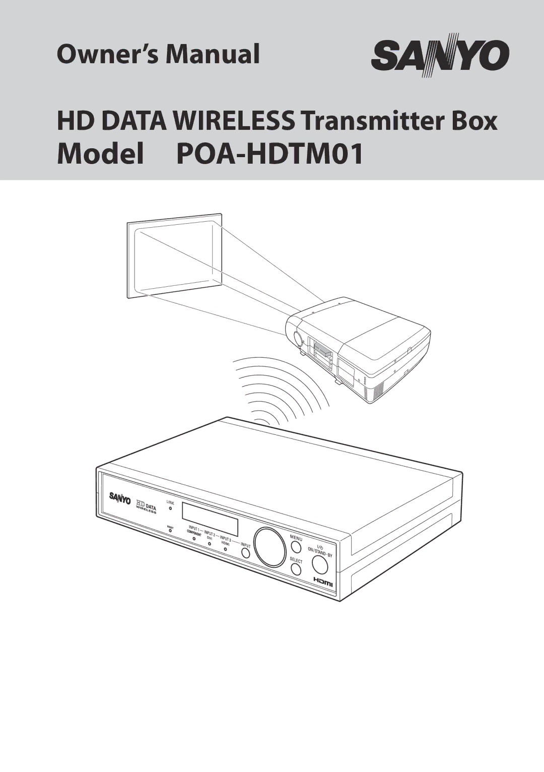 Sanyo owner manual Model POA-HDTM01 