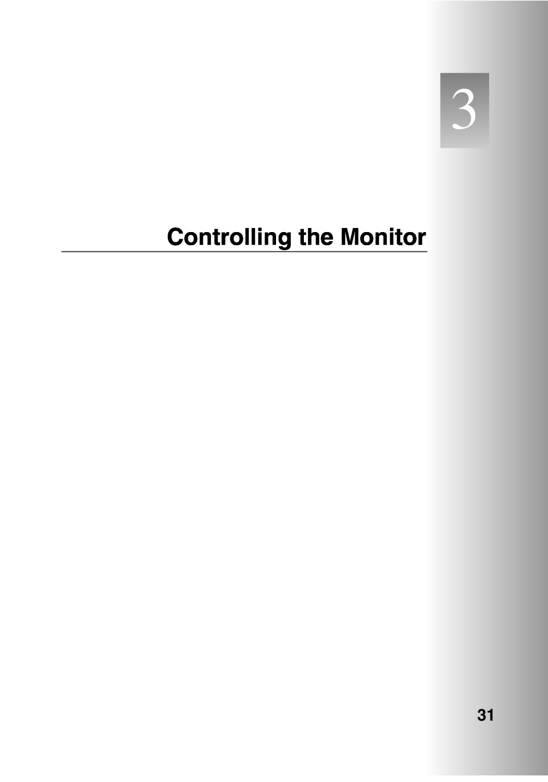 Sanyo POA-LN01 appendix Controlling the Monitor 