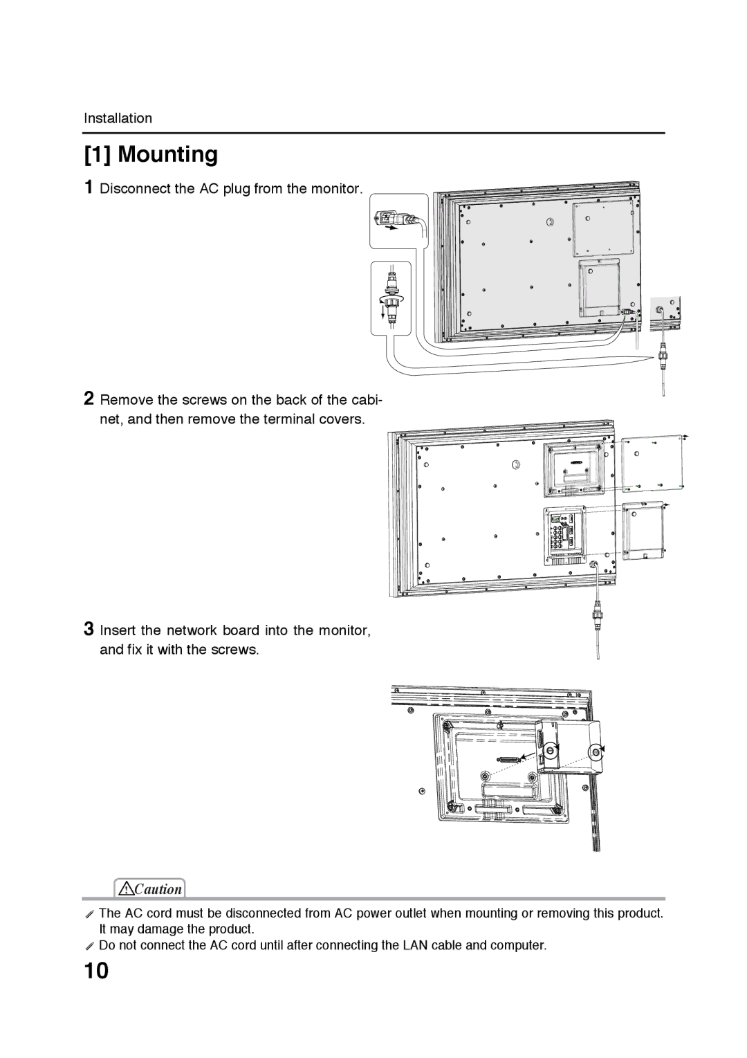 Sanyo POA-LN01 appendix Mounting 