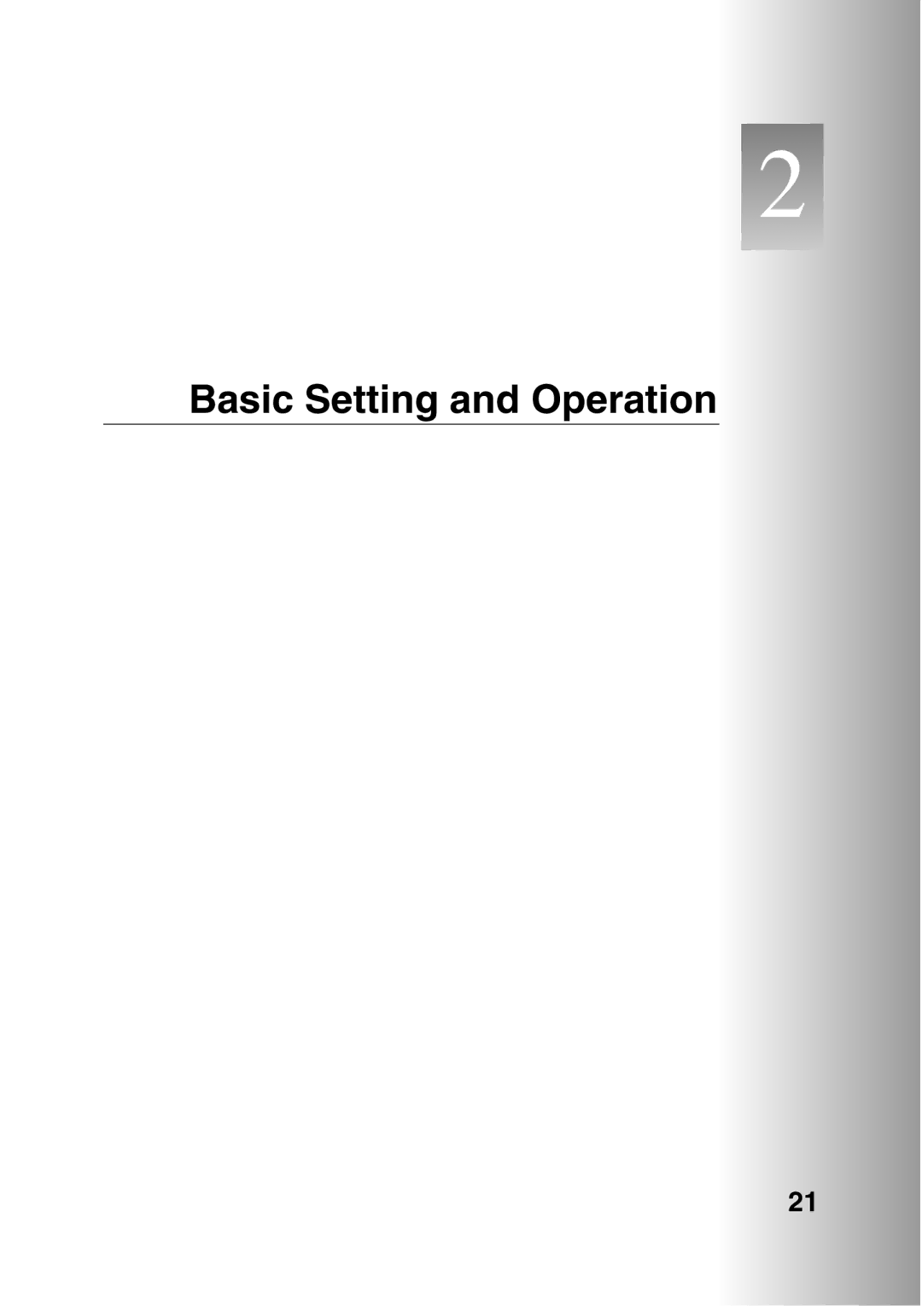 Sanyo POA-LN01 appendix Basic Setting and Operation 