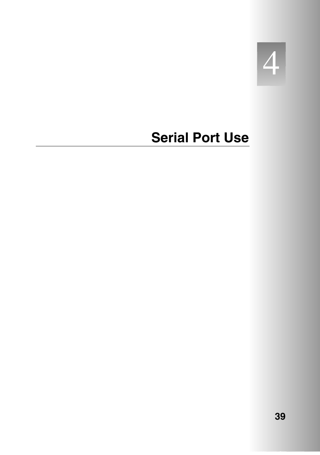 Sanyo POA-LN01 appendix Serial Port Use 