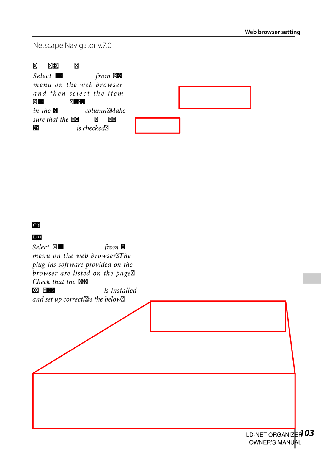 Sanyo POA-LN02 owner manual 103, Netscape Navigator 