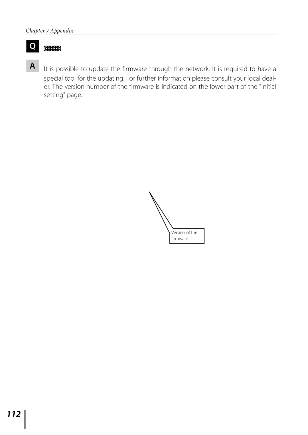 Sanyo POA-LN02 owner manual 112, Can I update the firmware of the network unit 