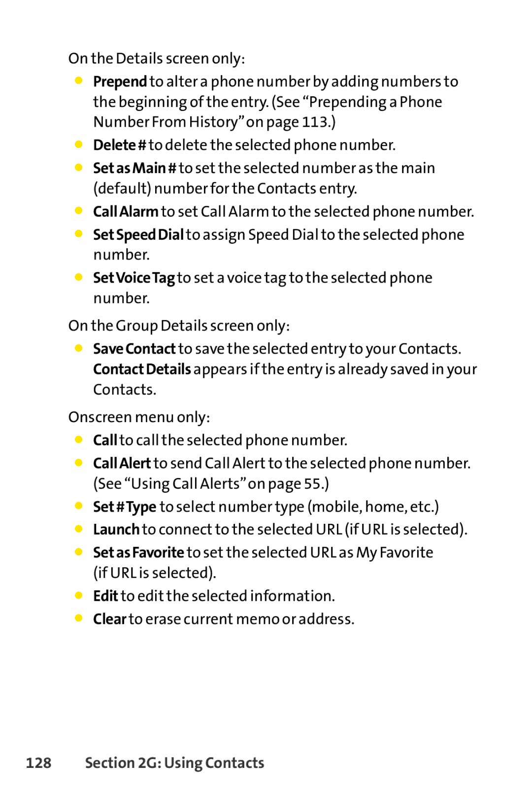 Sanyo PRO-200 manual Using Contacts 