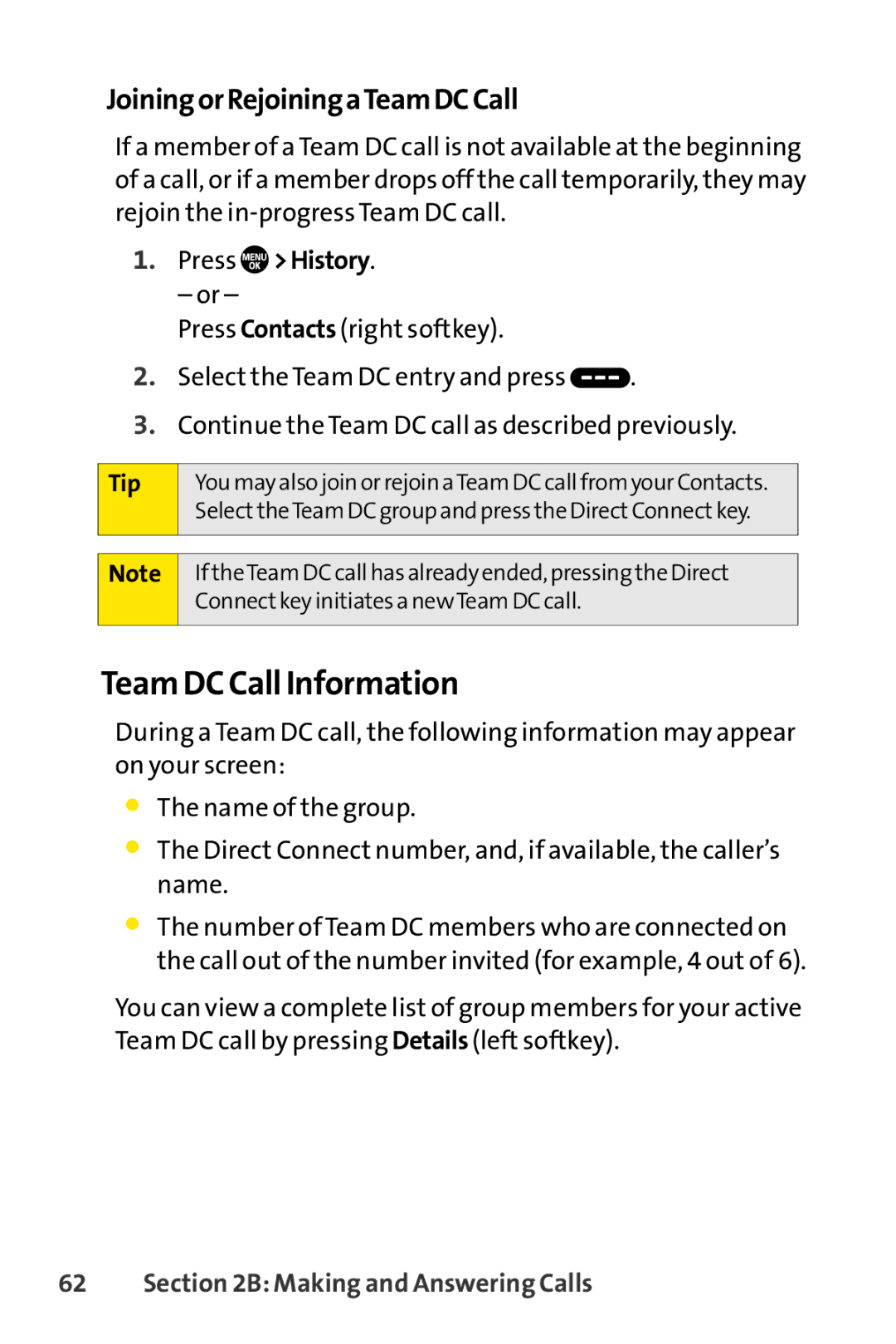 Sanyo PRO-700 manual Team DC Call Information, JoiningorRejoiningaTeamDCCall 