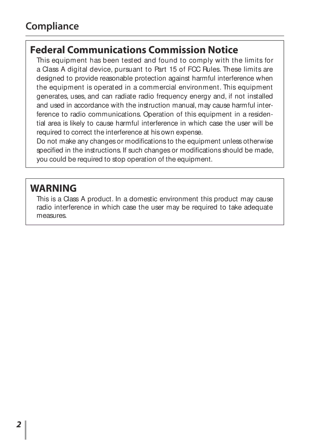 Sanyo Proj05 owner manual Compliance Federal Communications Commission Notice 