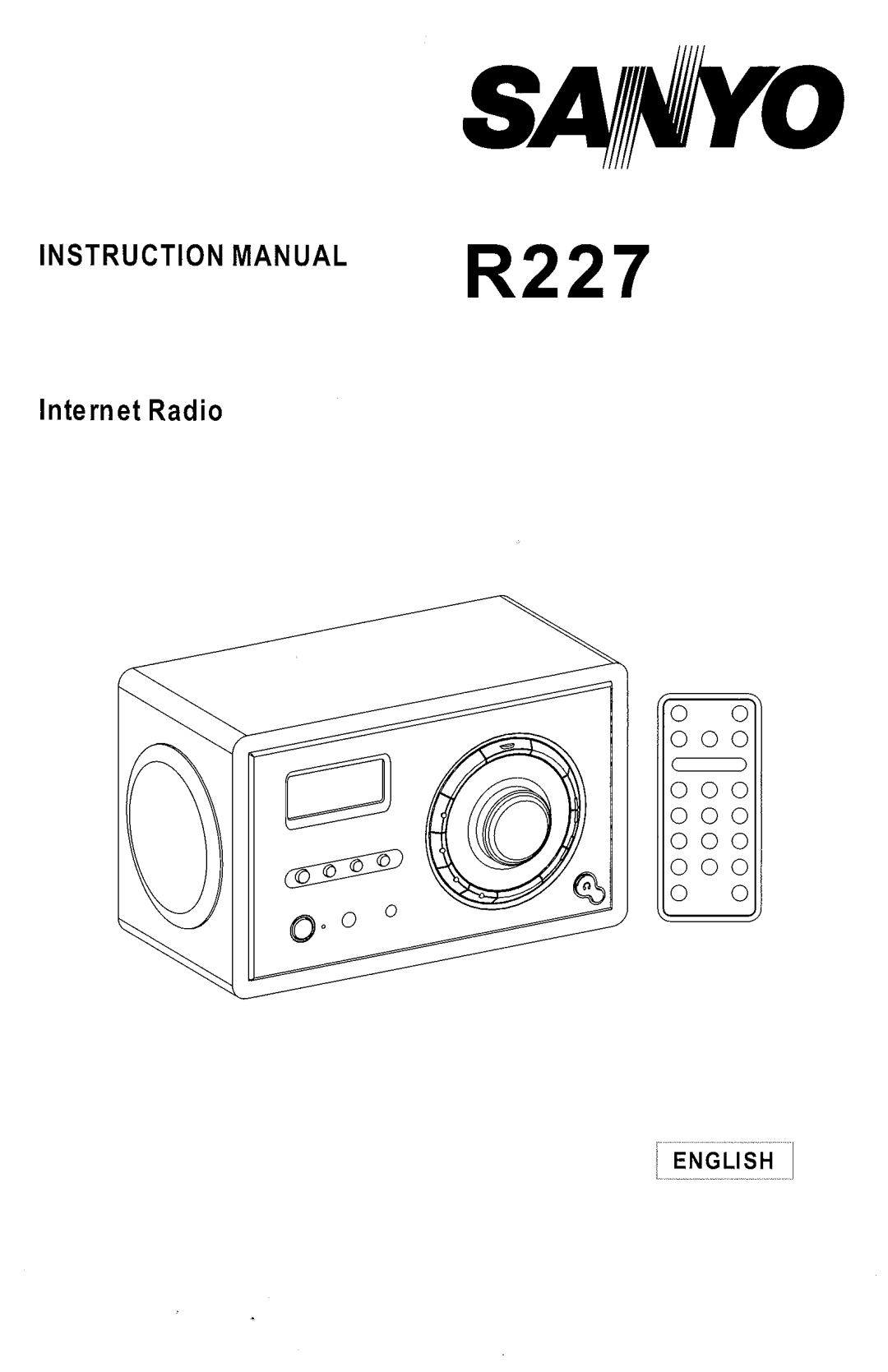 Sanyo R227 manual 