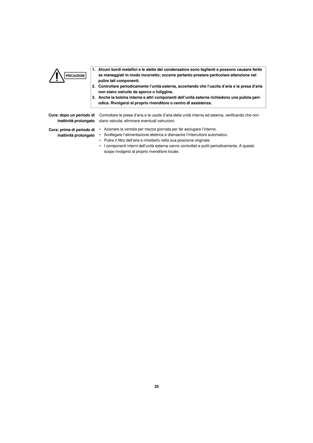 Sanyo R410A operation manual Precauzione 