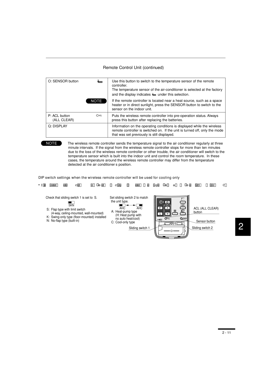 Sanyo RCS-BH80UA.WL, RCS-SH80UA.WL, RCS-SH1UA instruction manual ALL Clear 