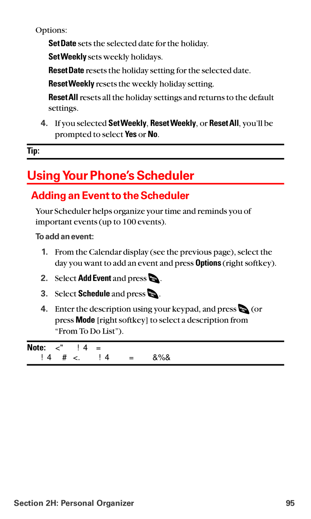 Sanyo RL-4920 manual Using Your Phone’s Scheduler, Adding an Event to the Scheduler, To add an event 