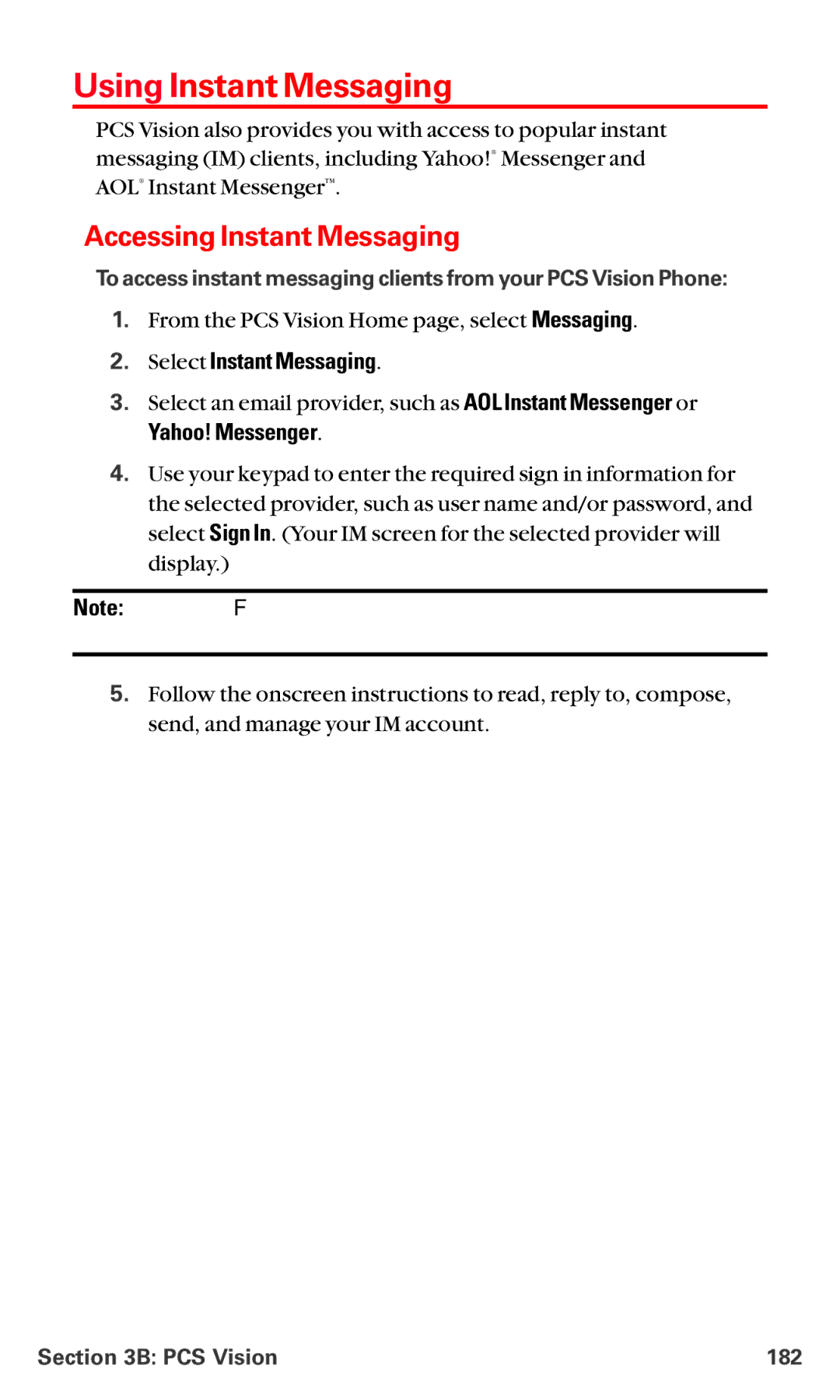 Sanyo RL-4920 manual Using Instant Messaging, Accessing Instant Messaging, Select Instant Messaging, Yahoo! Messenger 