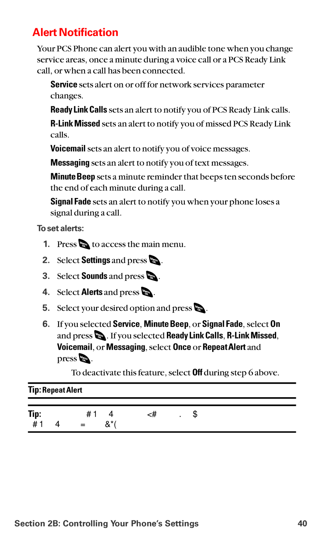 Sanyo RL-4920 manual Alert Notification, To set alerts 