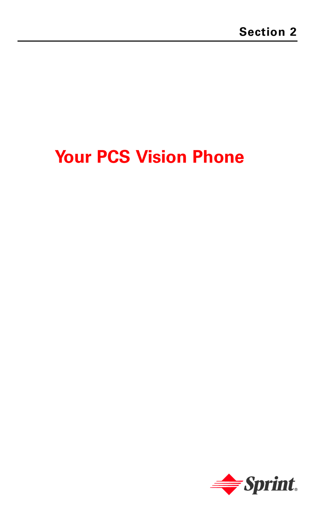 Sanyo RL 4920 manual Your PCS Vision Phone 