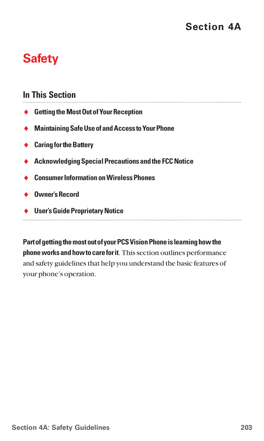 Sanyo RL 4920 manual Safety Guidelines 203 