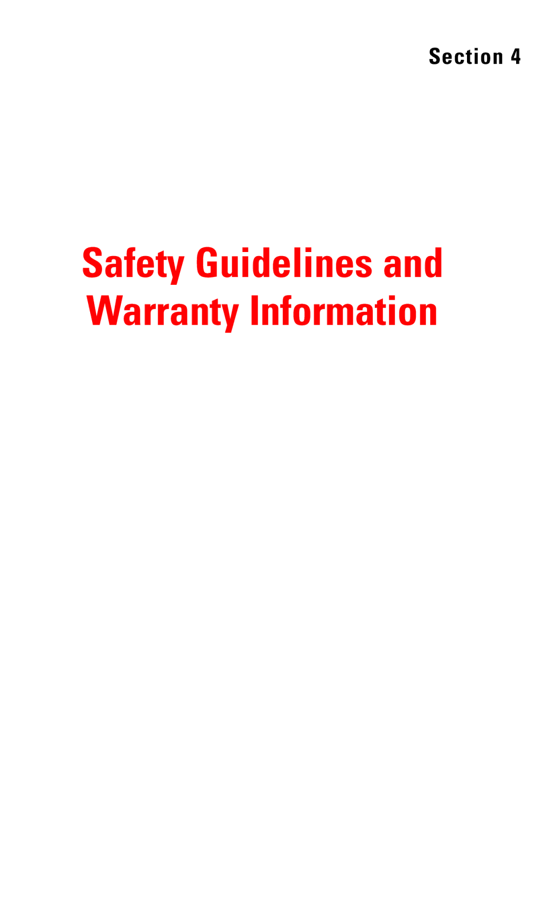 Sanyo RL2000 manual Safety Guidelines and Warranty Information 