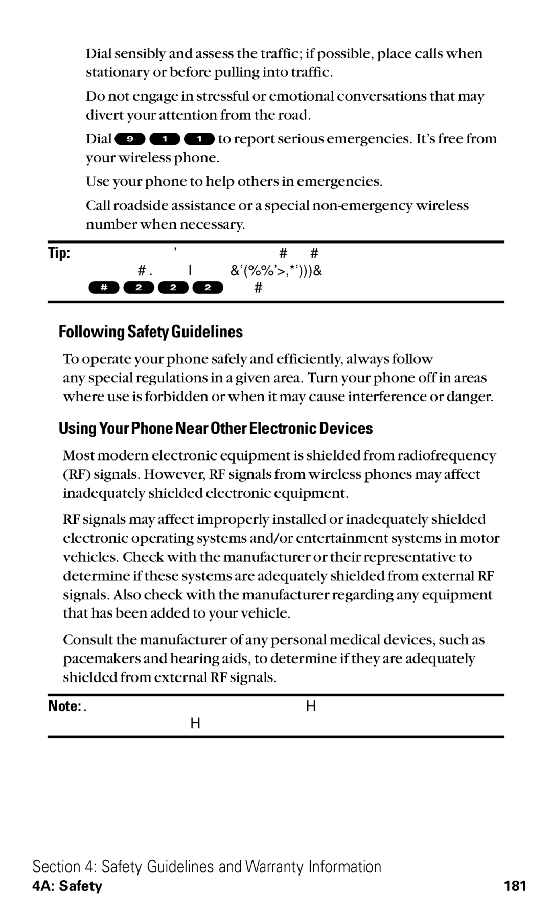 Sanyo RL2500 manual Following Safety Guidelines, Using Your Phone Near Other Electronic Devices 