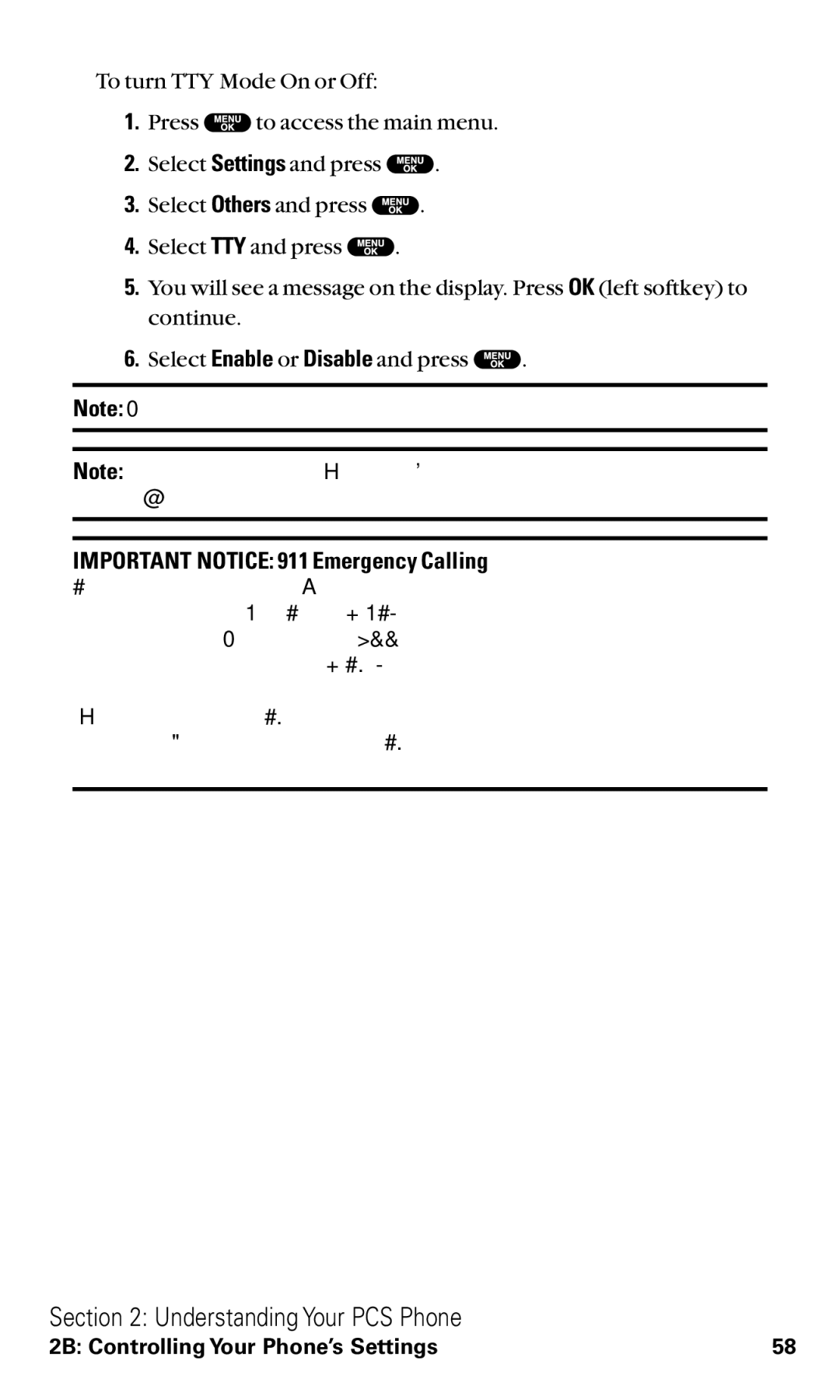 Sanyo RL2500 manual Important Notice 911 Emergency Calling 