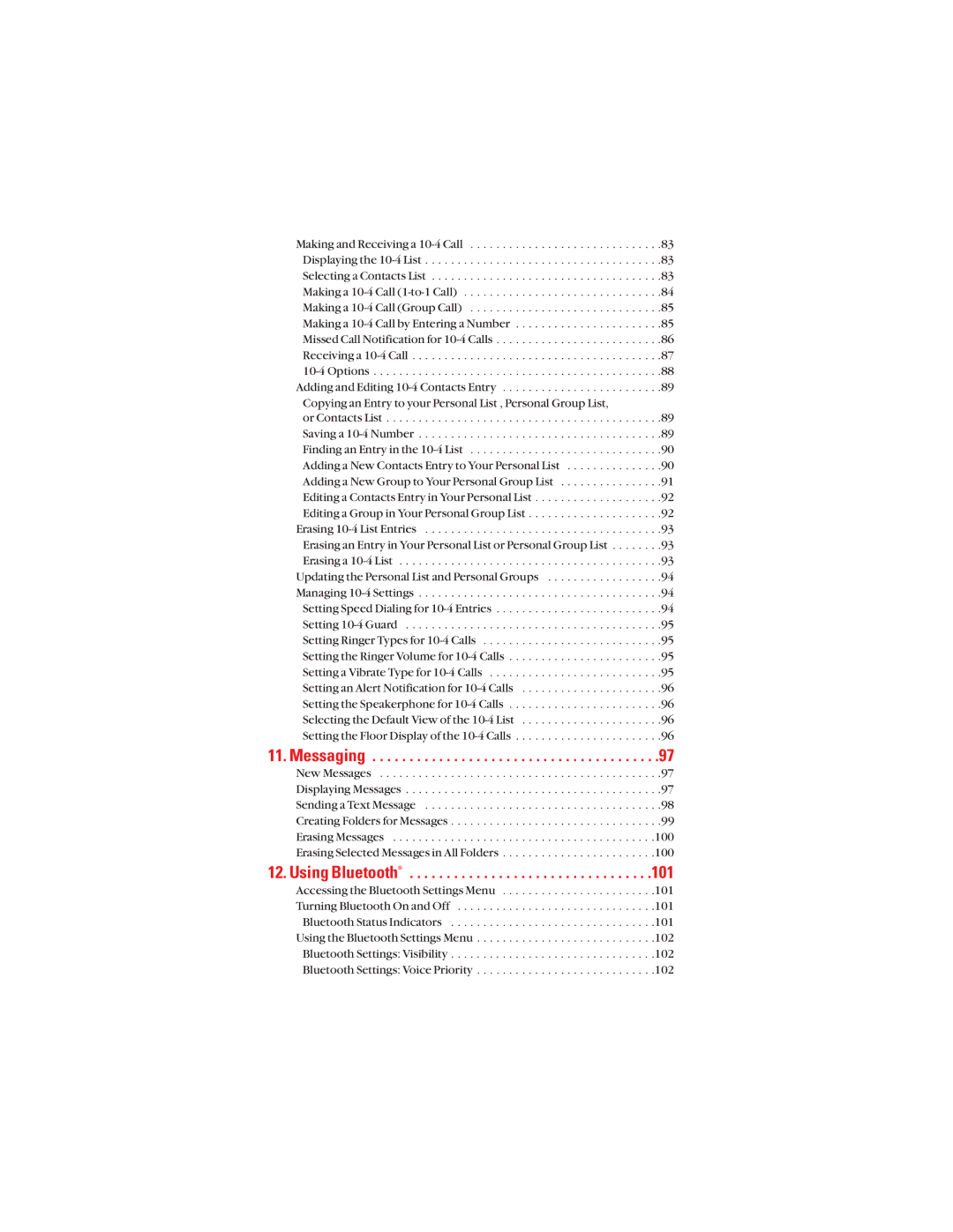 Sanyo S1 manual Messaging, 101 