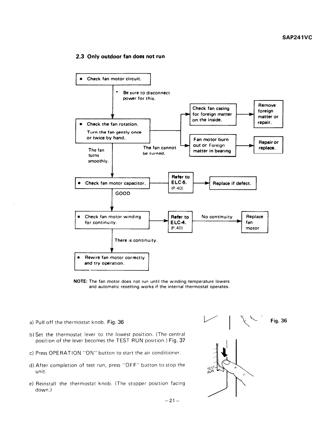 Sanyo SAP241V, SAP241C manual 