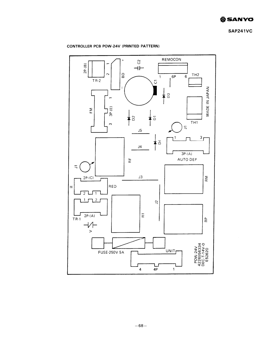 Sanyo SAP241V, SAP241C manual 