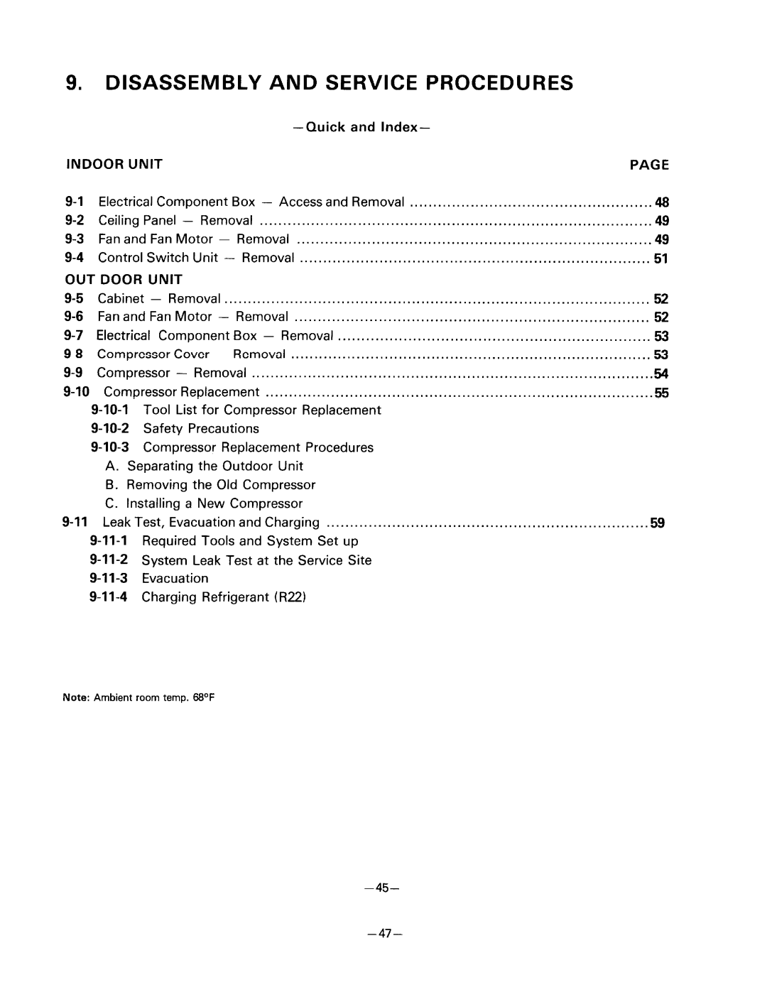 Sanyo SAP241RC manual 