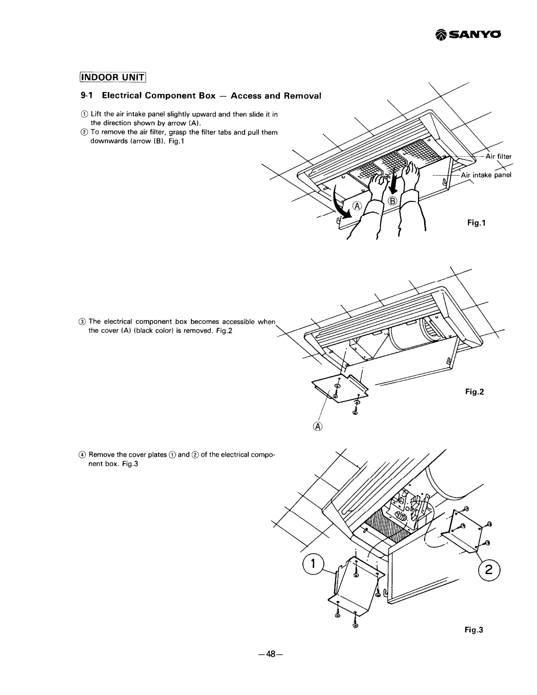 Sanyo SAP241RC manual 