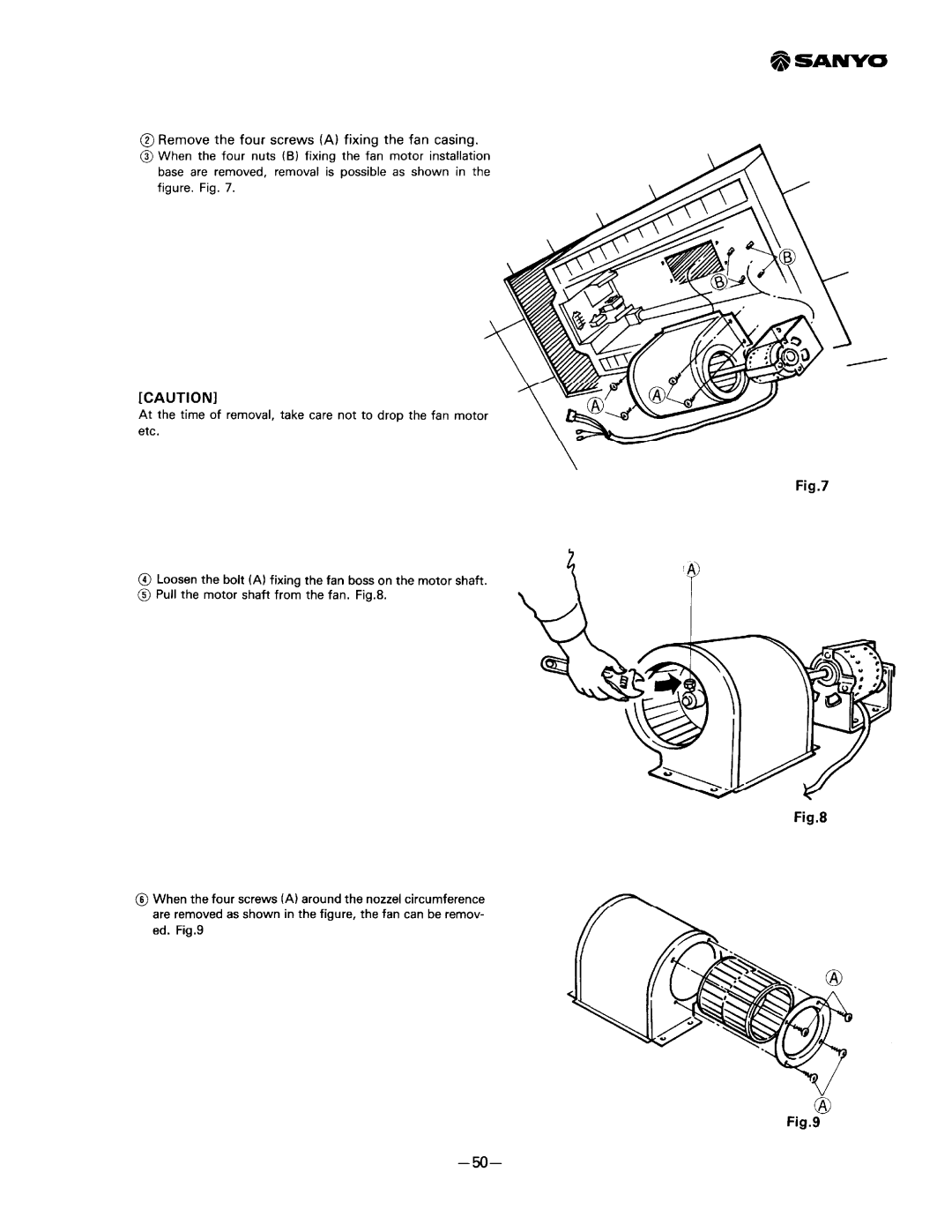 Sanyo SAP241RC manual 