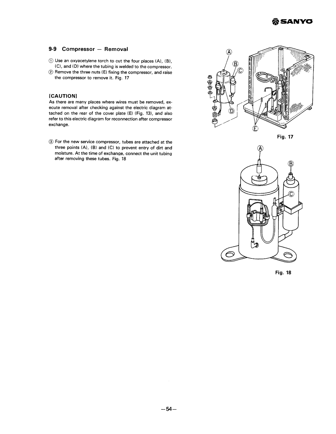 Sanyo SAP241RC manual 