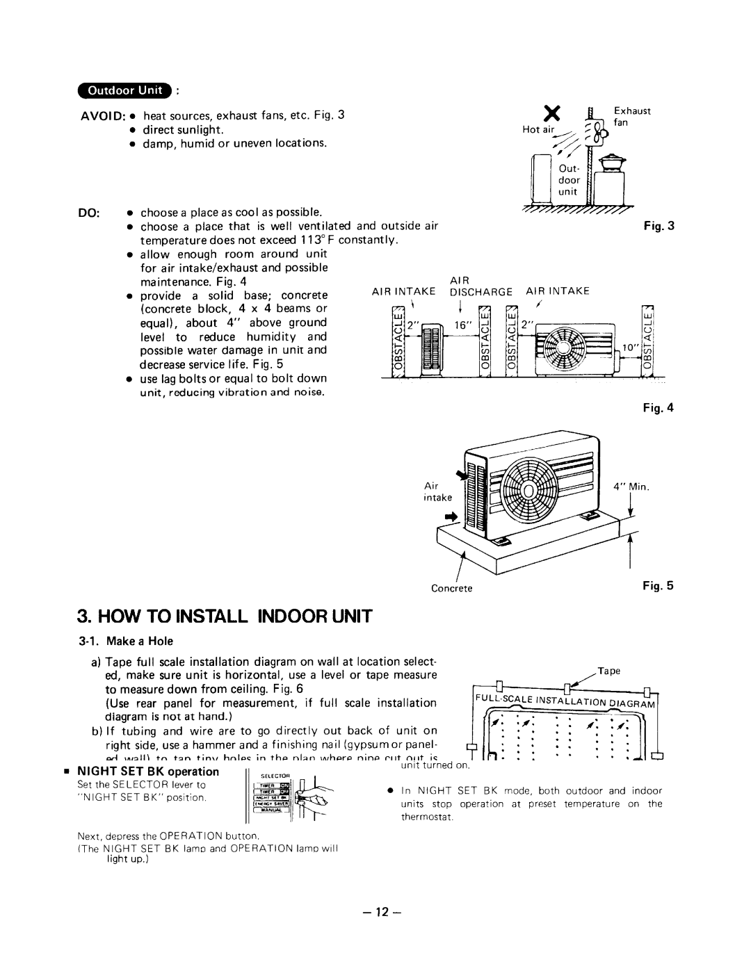 Sanyo SAP91KC, SAP90KCH, SAP121KC manual 