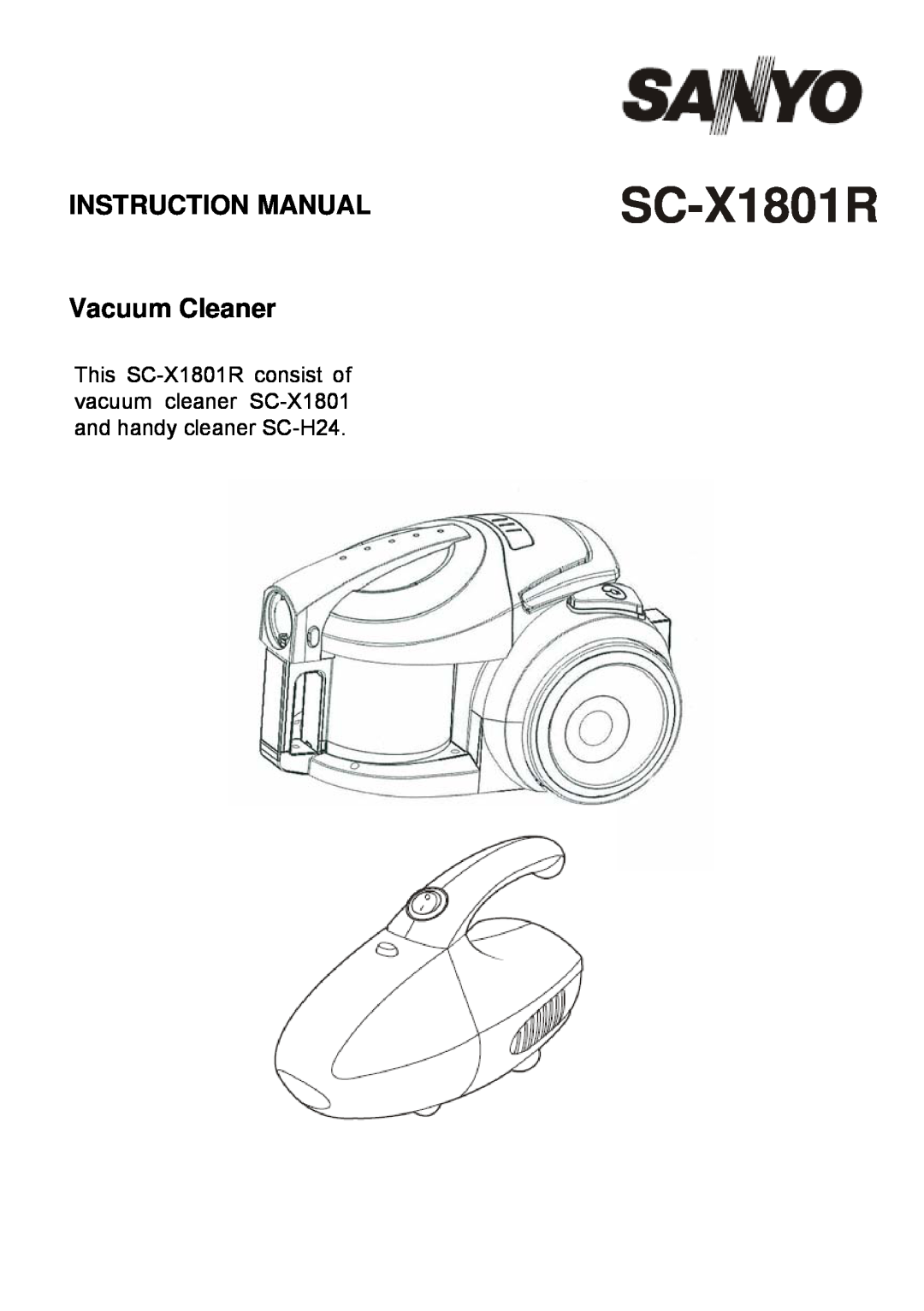 Sanyo SC-X1801R instruction manual 
