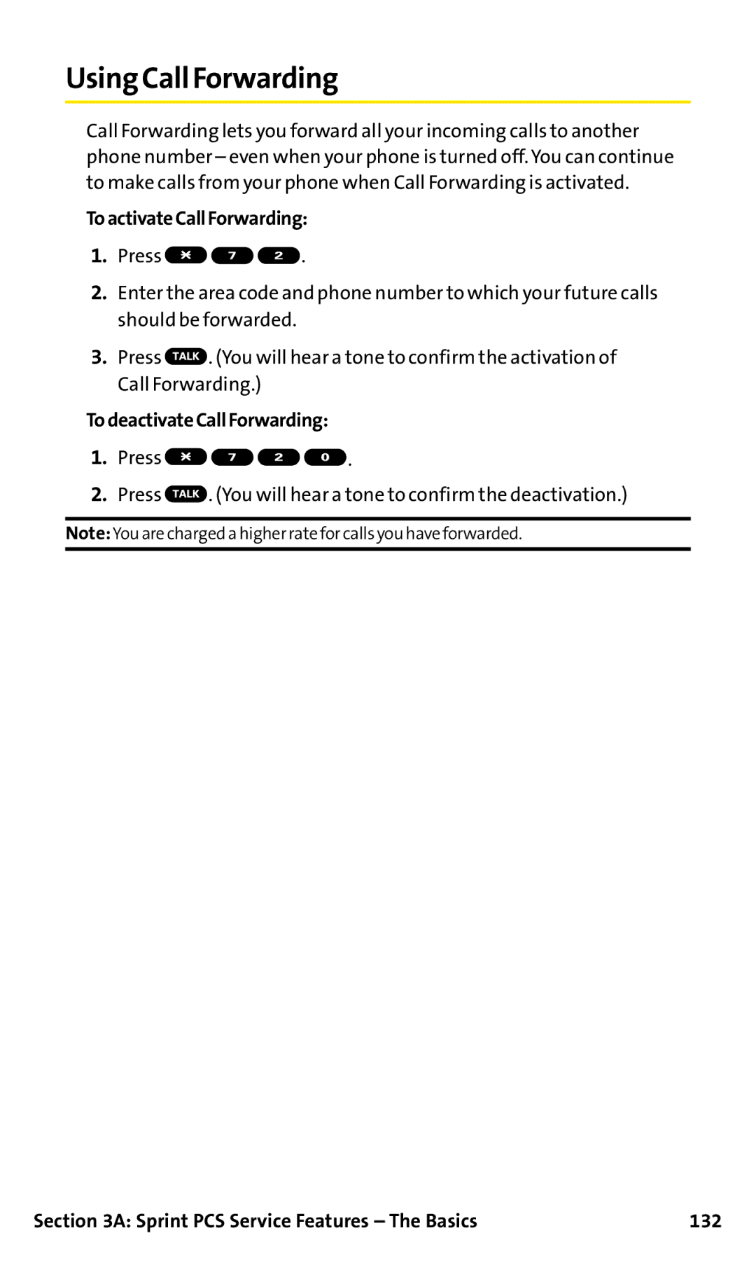 Sanyo SCP-200 manual Using Call Forwarding, ToactivateCallForwarding, TodeactivateCallForwarding 