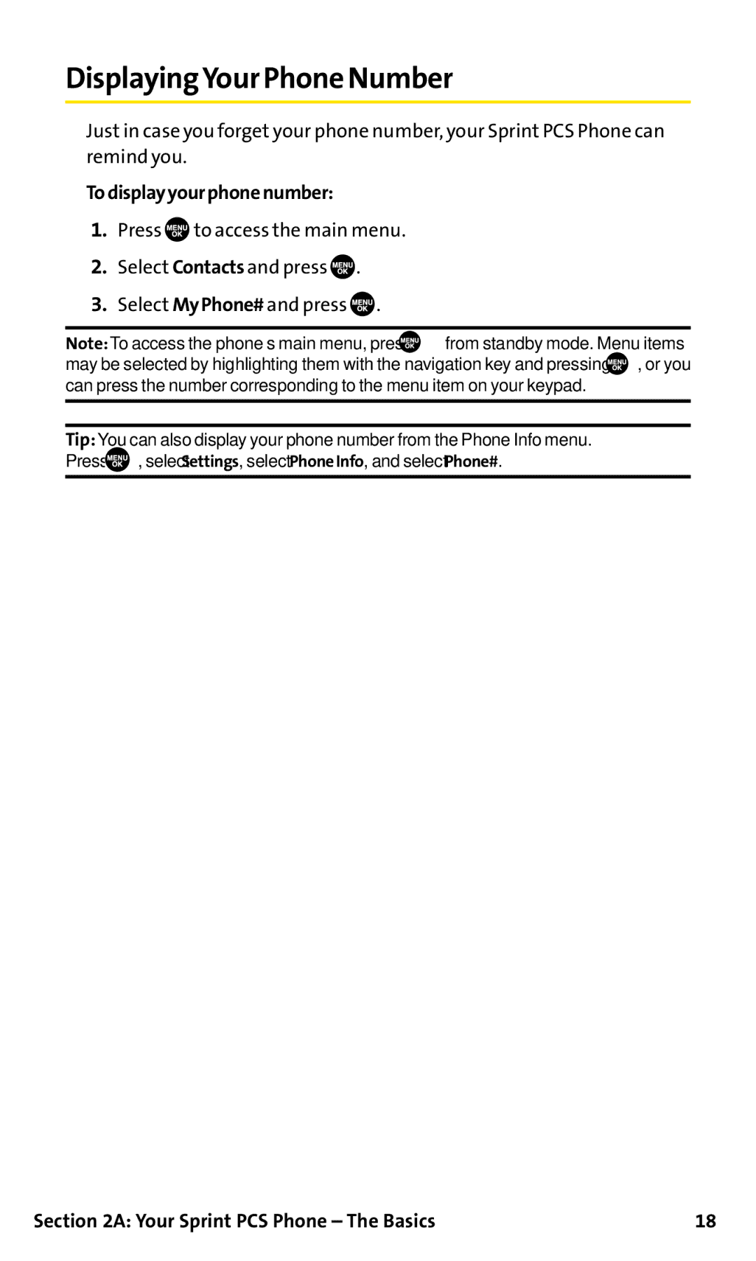 Sanyo SCP-200 manual DisplayingYour Phone Number, Todisplayyourphonenumber 