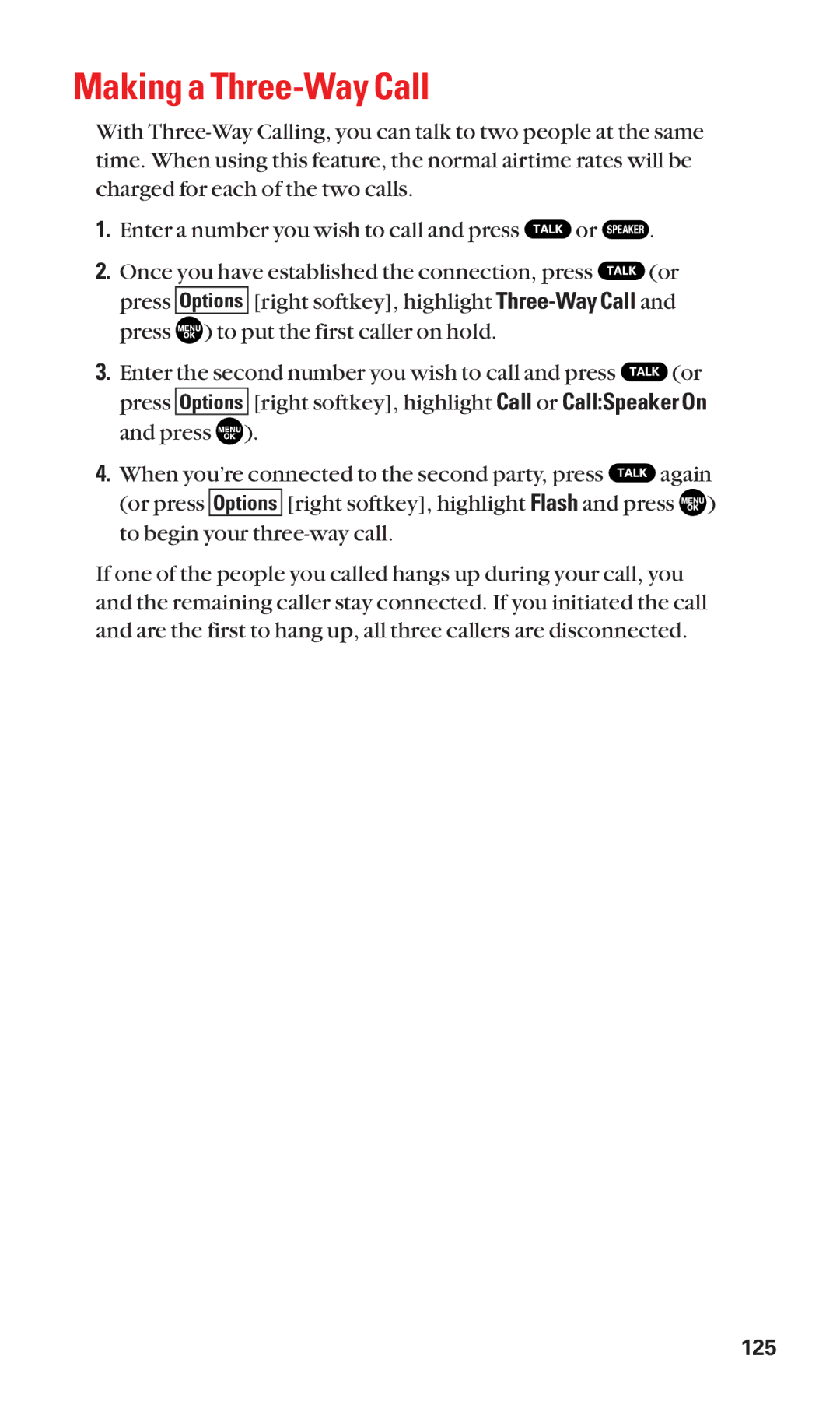 Sanyo SCP-2300 manual Making a Three-Way Call 