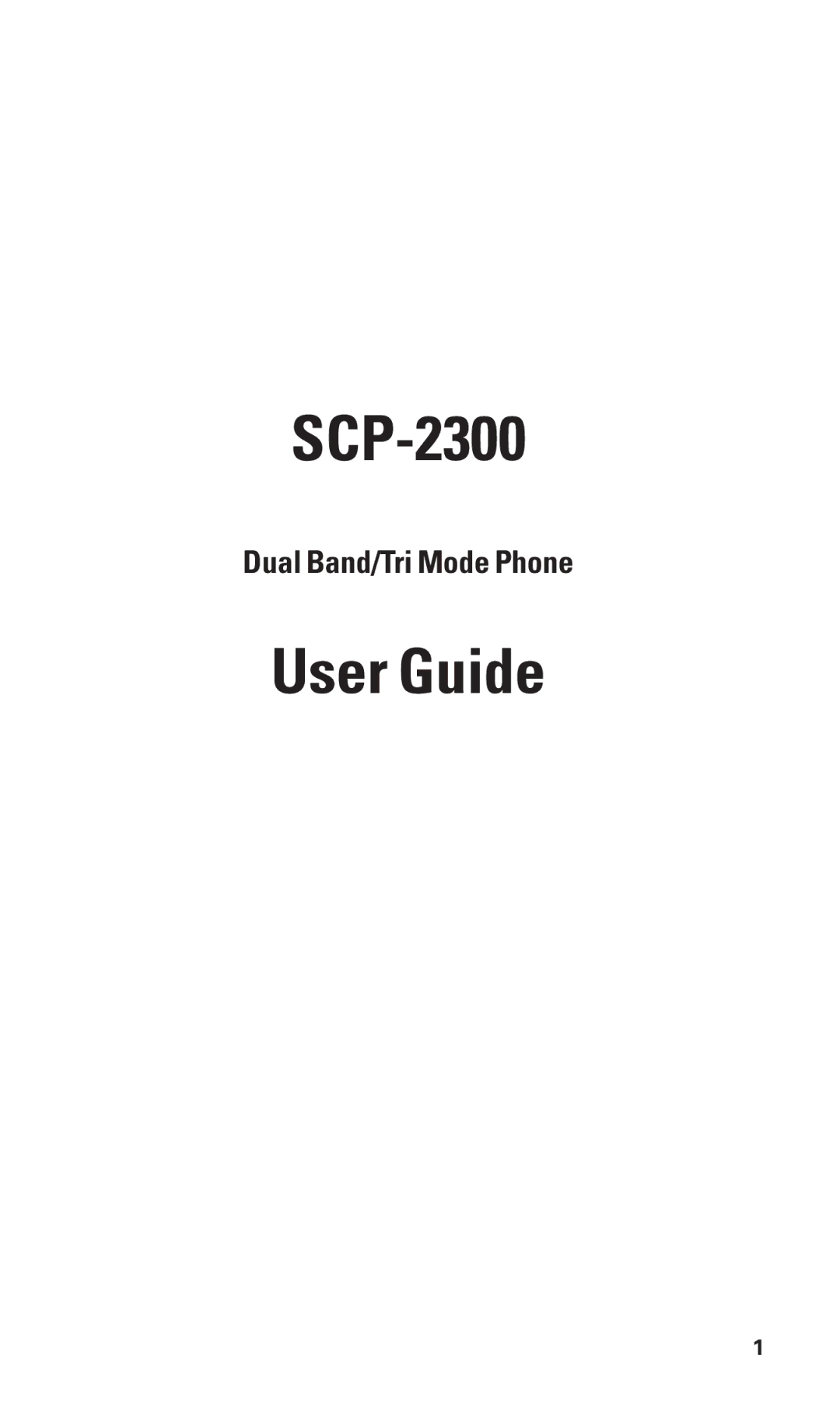 Sanyo SCP-2300 manual 