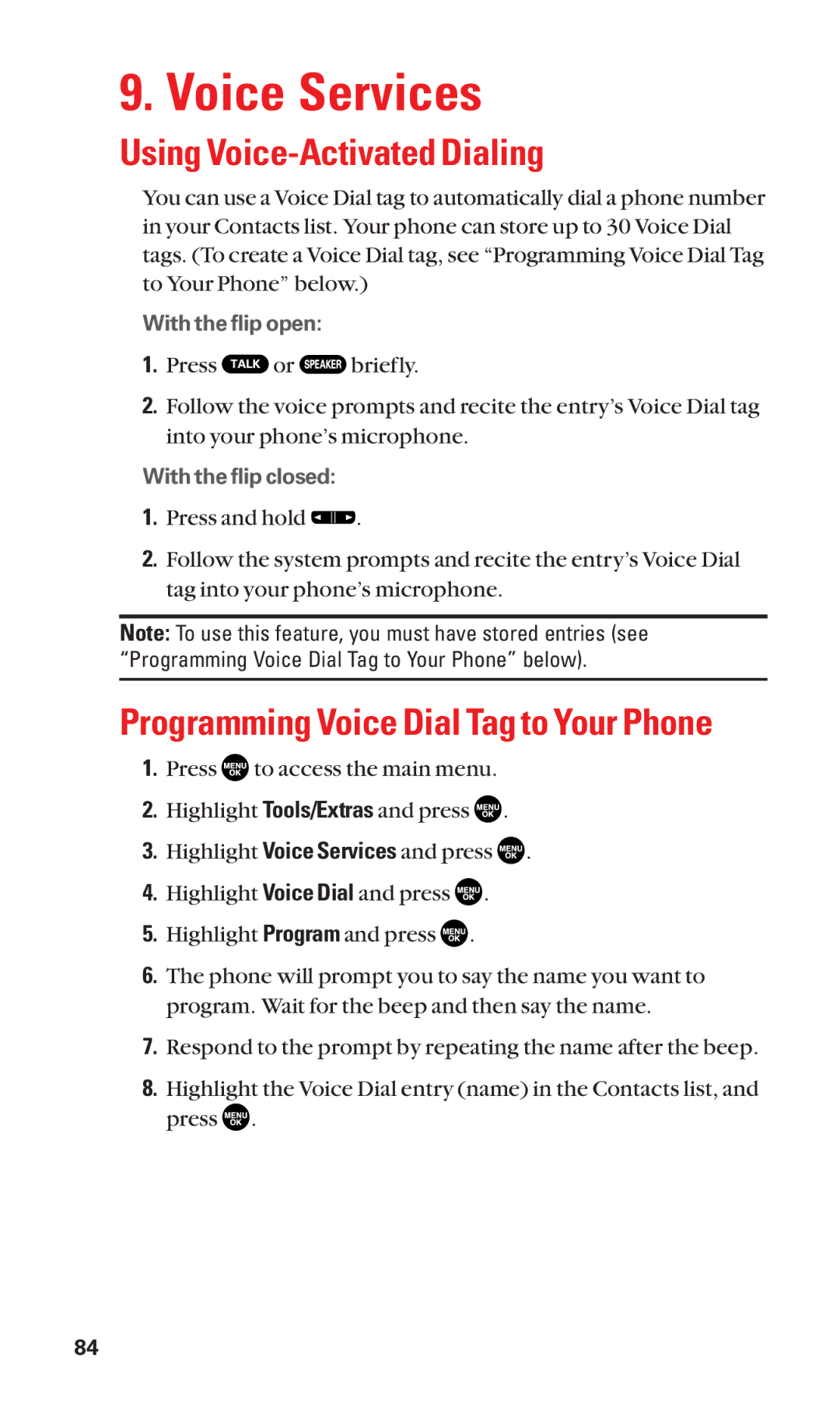 Sanyo SCP-2300 manual Voice Services, Using Voice-Activated Dialing 