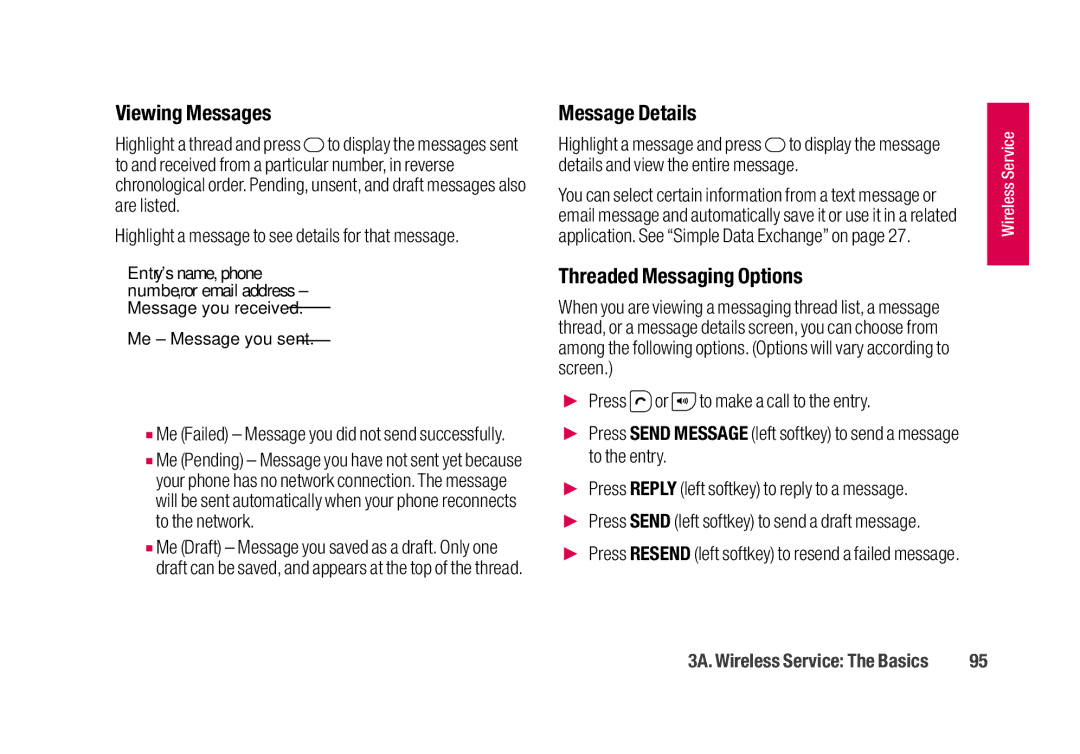 Sanyo SCP-2700 manual Viewing Messages, Message Details, Threaded Messaging Options 